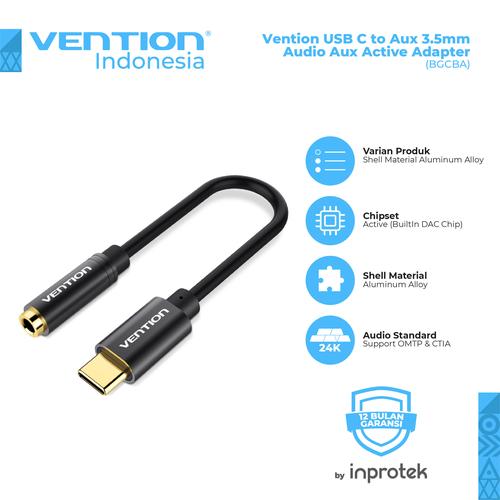 Jual Vention USB C to Aux 3.5mm Audio 