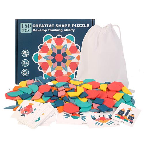 Jual Mainan Edukasi Anak Pattern Block 180 Pcs - Kota Tangerang Selatan ...