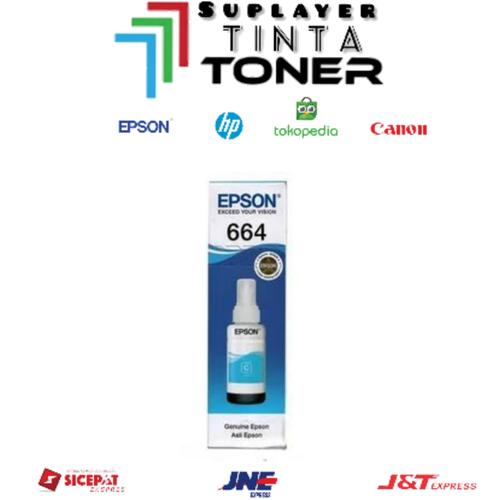 Jual Tinta Epson 664 Cyan New Original - Jakarta Selatan - suplayer tinta  toner | Tokopedia