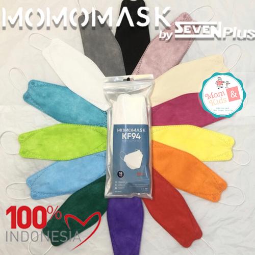 Foto Produk Masker Momomask 4 Ply / Momo KF94 4ply by Seven Plus (10 pcs) - Putih dari Toko Susu Mom n Kids