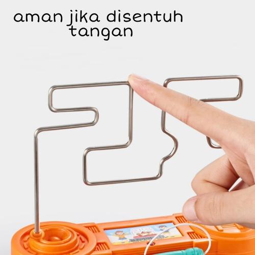 Jual Mainan Murah Tiang Besi Listrik Mr Bean Electricity Maze Jalur