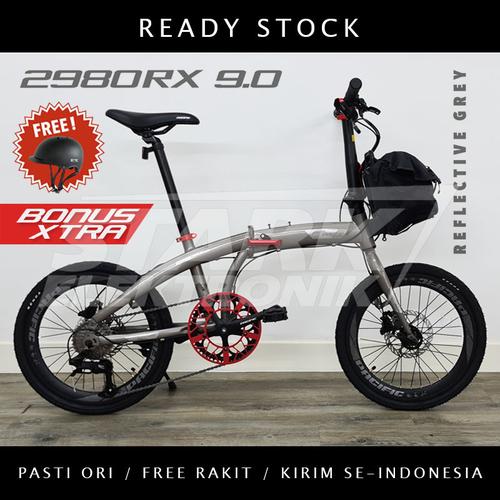 Foto Produk Pacific 2980 RX 9.0 Sepeda Lipat Folding Bike - Reflective Grey, Ban 20inch dari Stark Elektronik