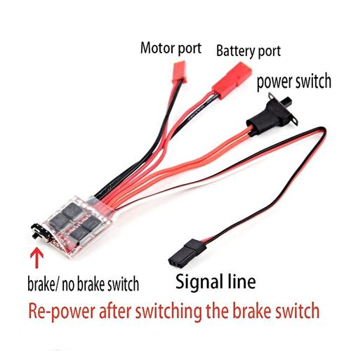 Gambar ESC 20A Brush Motor Speed Controller With Brake dari Homa RC Kab. Sidoarjo Tokopedia