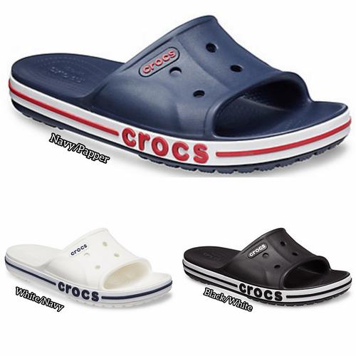 Promo Sandal Crocs Bayaband Slide Unisex Sandal Sendal Crocs Baya Slide  Navy, M7 di Tokopedia