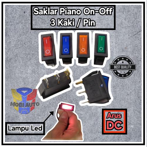 Jual Saklar Piano Tombol Switch On Off 12V DC Dengan Led - Jakarta ...
