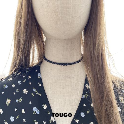 Jual EDEA Black Pearl Choker Necklace 