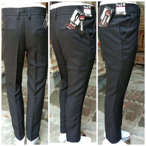 Foto Produk CELANA KANTOR | KERJA | FORMAL | BAHAN | PANJANG | HITAM | DASAR PRIA - Hitam, 27 dari Mickonova Store