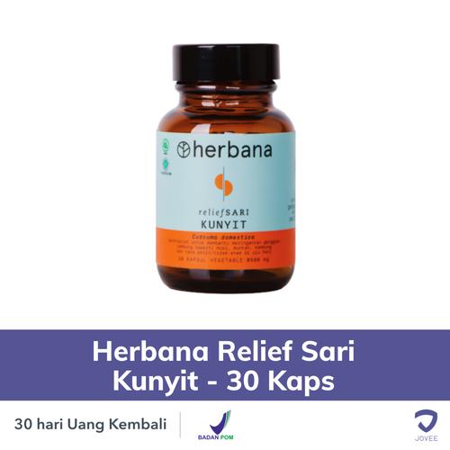 Gambar Herbana Relief Sari Kunyit - 30 Kaps - Suplemen Herbal - JOVEE dari Jovee Jakarta Selatan Tokopedia