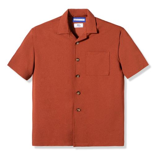 Gambar Tenue de Attire - Parisian Seersucker Brick Kemeja Pendek - S dari TenuedeAttire Jakarta Utara Tokopedia