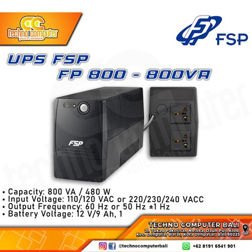 Gambar UPS FSP FP800-800VA dari Techno Computer Bali undefined Tokopedia