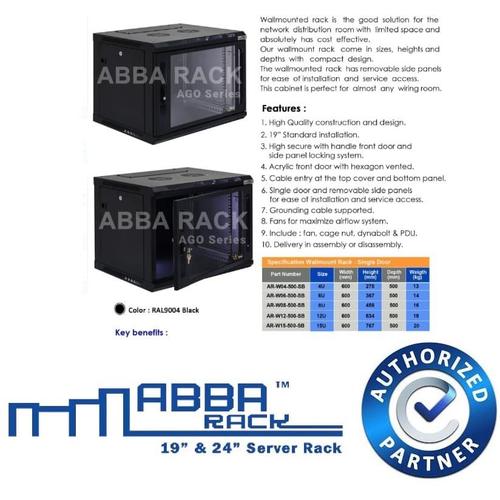 Jual ABBA RACK AGO Series Wallmount 19