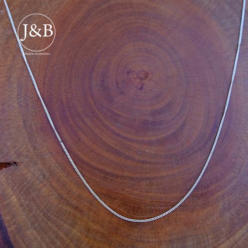 Jual Necklace plain chain - Silver, 42 