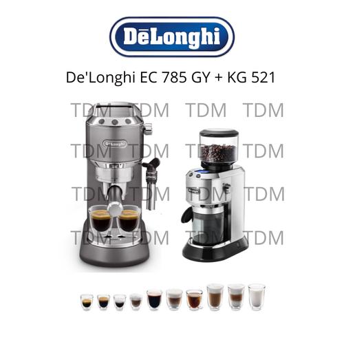 Jual Bundling Delonghi Coffee Maker Dedica EC 785 GY Coffee Grinder KG521M  - Jakarta Barat - TDM Grosir | Tokopedia