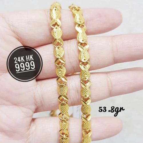 Jual KALUNG EMAS 24K MURNI PANJANG PRIA 