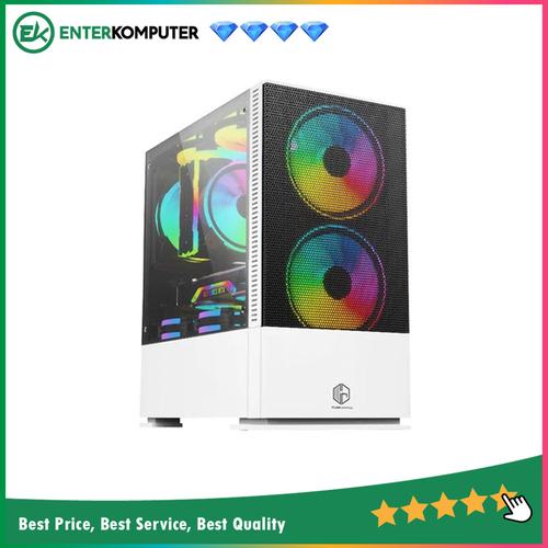 Foto Produk Casing CUBE GAMING CABAMESH WHITE - mATX / Casing PC Gaming dari Enter Komputer Official