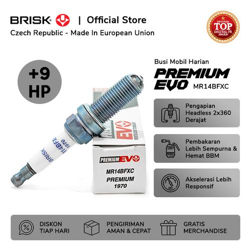 Gambar Busi Mobil BRISK Premium EVO MR14BFXC dari PT Brisk Busi Indonesia Jakarta Utara Tokopedia