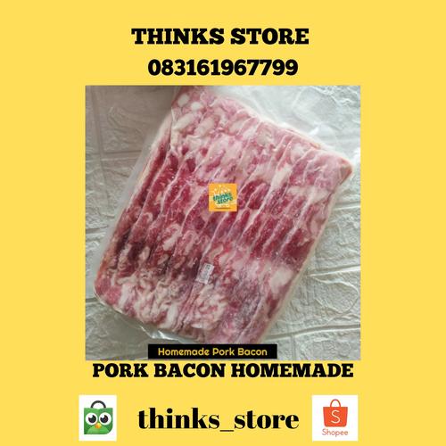 Gambar PORK BACON BABI 1 KG FROZEN (NON HALAL) - GOJEK/GRAB ONLY - 500 gram dari Thinks_Store Kota Tangerang Tokopedia