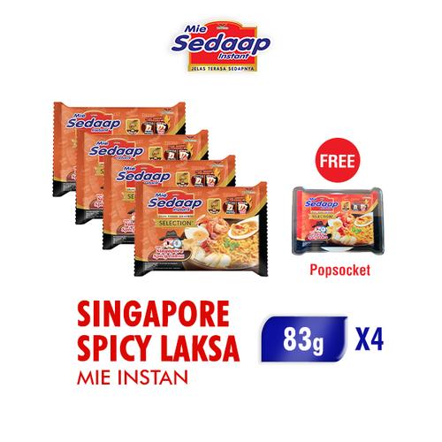 Foto Produk Sedaap Mie Instan Singapore Spicy Laksa 83 Gr x 4 Pcs dari Wings Official Store