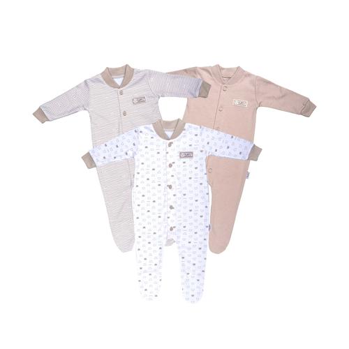 Foto Produk FLUFFY Sleepsuit Tutup Kaki (Isi 3Pcs) KDSK KKI S/M/L - 6-9 Bulan dari FLUFFY Baby Wear