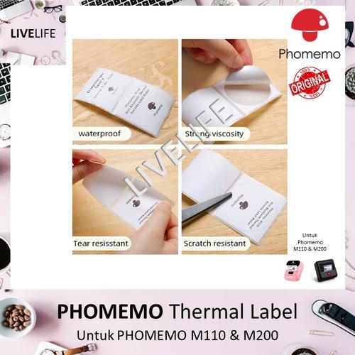 Jual PHOMEMO Thermal Label Sticker 