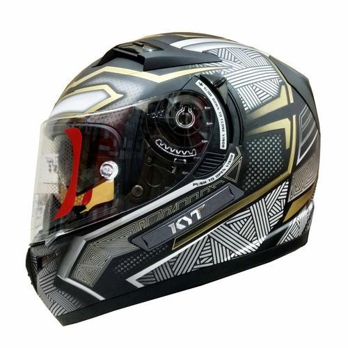 Jual HELM KYT K2R BLACK PANTHER/HELM 