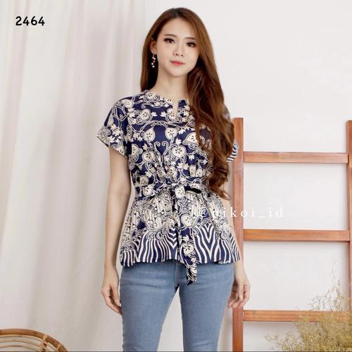 Foto Produk Baju batik modern / atasan wanita / batik murah / batik anak muda cewe - NAVY dari Pikoi_id