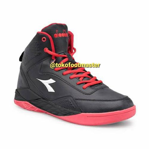 Foto Produk Sepatu Basket Diadora Original Spin Black Red DIAKB80809BR - PROMO dari Toko Sepatu FootMaster