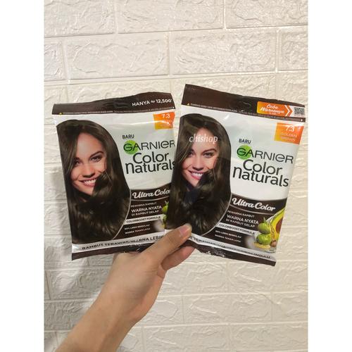 Jual Garnier Color Naturals Hair Color Sachet 7.3 Golden Brown Cokelat Karamel Jakarta