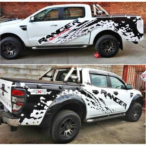 Jual Stiker mobil Ford ranger terbaru striping cutting mobil ford ...
