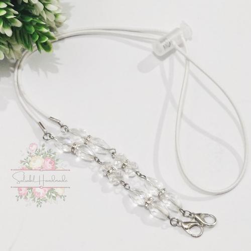 Foto Produk strap masker 2in1 konektor tali serut - clear dari salsabil handmade