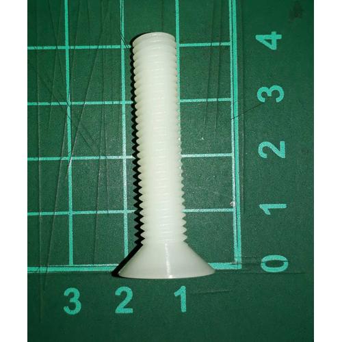Gambar skrup baut screw plastik putih nylon M8 x 40 mm kepala miring dari SentraOnlineShop Kab. Tangerang Tokopedia