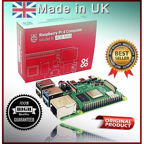 Gambar Raspberry Pi4 Model B 4GB RAM (Made in UK) dari 2R Hardware & Electronic undefined Tokopedia