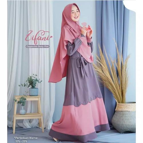Jual GAMIS PLUS HIJAB ZIFANI SET SYARI 