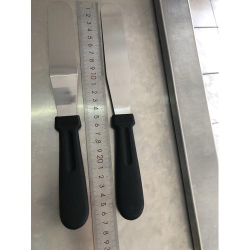 Jual Spatula 27 cm pendek bengkok / lurus sutil sendok hias kue