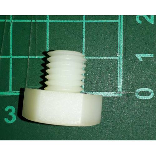 Gambar skrup baut screw plastik putih nylon hexagonal M10 x 10 mm dari SentraOnlineShop Kab. Tangerang Tokopedia