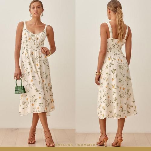Jual White Lemon Fruit Dress - Summer 