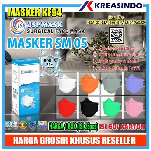 Foto Produk Masker KF94 JSP surgical mask / Medis / EVO - Putih 5pcs dari Kreasindo Online
