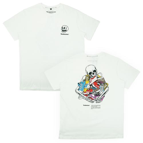 Gambar Tendencies Tshirt Bleended White - L dari Tendencies Jakarta Selatan Tokopedia