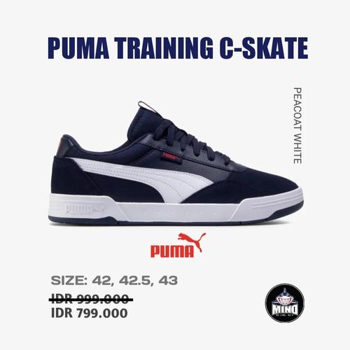 Jual Puma C Skate Peacot White - 42 
