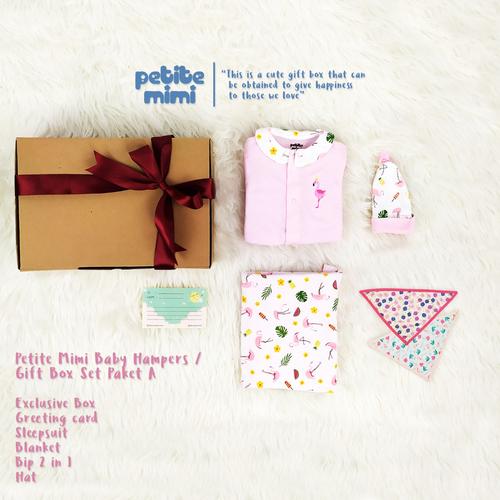 Foto Produk Petite Mimi Baby Hampers - Gift Box kado Parcel Bayi - Baju - SNI - Paket A - Girl dari Petite Mimi Official