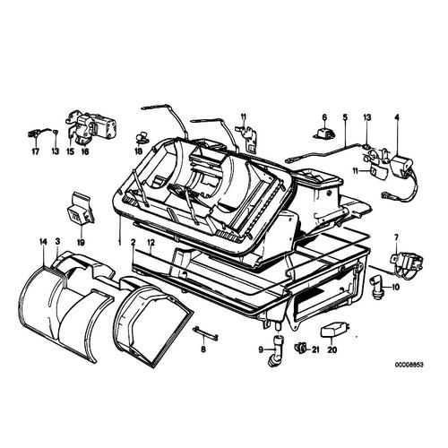 Jual Evapulator Ac BMW E30 lengkap blower ac exspnsi kabel2 dan rmh