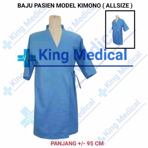 Gambar Baju Pasien Model Kimono ( Allsize ) Tangan Pendek dari King Medical Jakarta Barat Tokopedia