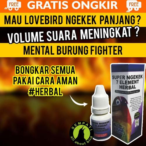 Jual Ready SUPER NGEKEK SEMPATI VITAMIN JAMU ALAMI BURUNG LOVEBIRD JUARA - Jakarta Selatan - SETIA_69 | Tokopedia