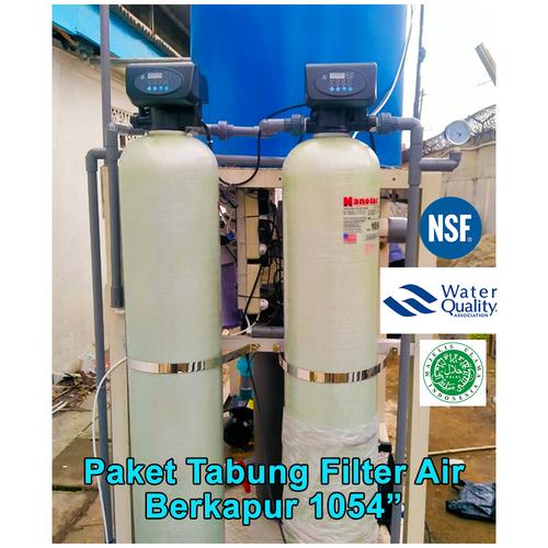 Jual Paket Tabung Filter Air Besi Mangan Berkapur 1054 Inch Auto Head