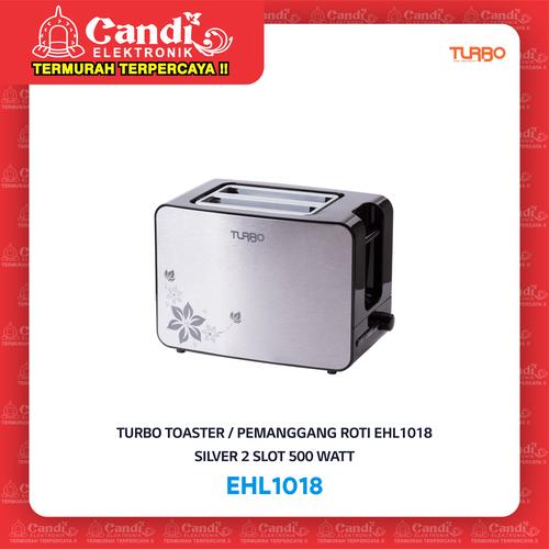 Gambar TURBO TOASTER / PEMANGGANG ROTI EHL1018 SILVER 2 SLOT 500 WATT dari Candi Elektronik Solo Kota Surakarta Tokopedia
