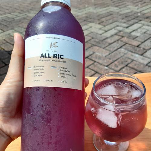 Jual kombucha butterfly pea flower organic/raw/no preservatives 1000ml