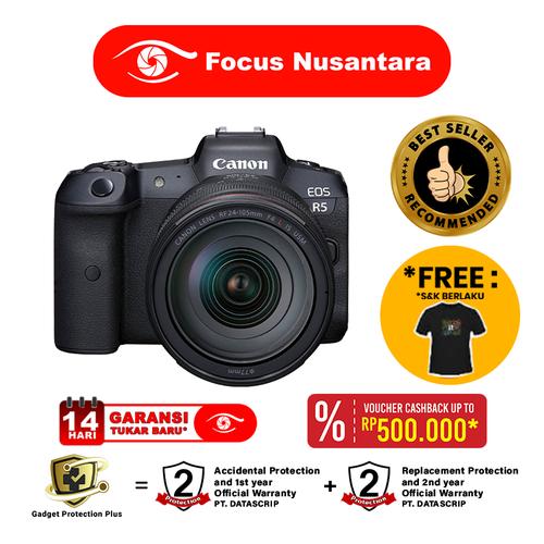 Foto Produk CANON EOS R5 Kit RF 24-105mm f4 L IS USM dari Focus Nusantara