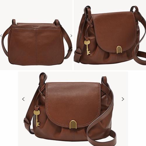 Jual Tas fossil leather Gigi flap 