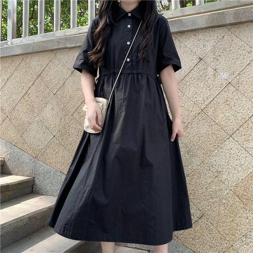 Jual PUFFY Maxi dress warna hitam Dress 