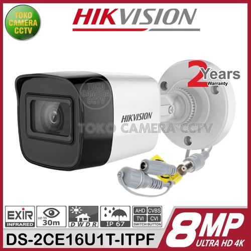 Gambar KAMERA CCTV OUTDOOR HIKVISION DS-2CE16U1T-ITPF 8MP dari TOKO CAMERA CCTV Jakarta Barat Tokopedia